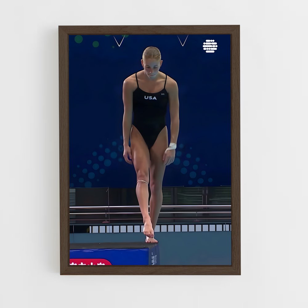 Poster Olympics diving infinie – affiche Plongeon depuis une plateforme (vue 5)
